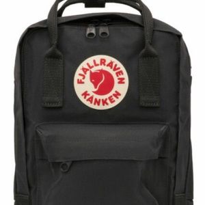 fjallraven kanken black mini backpack